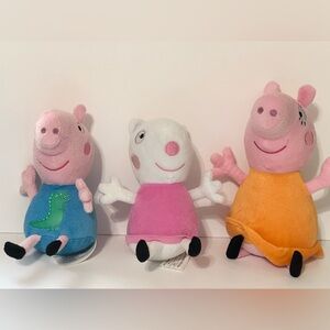 Peppa Pig Family Small Plush Set 8-10”